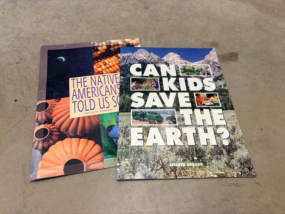 Set of 2 90s Jumbo Paperback Books by Melvin Berger